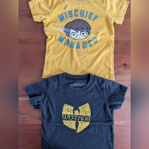 Black and Yellow Kids T-Shirt Set